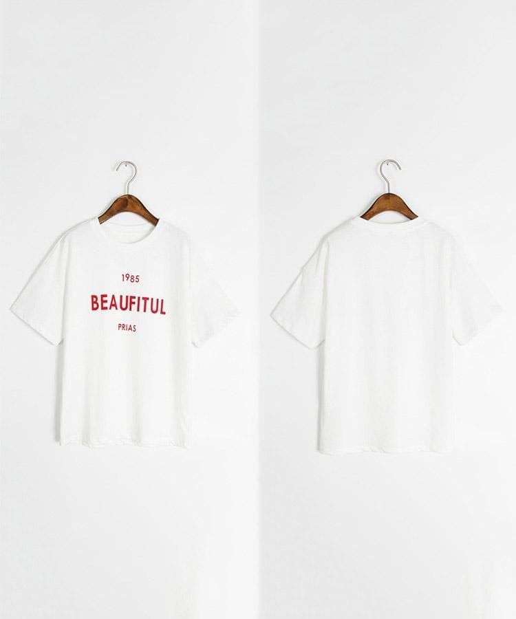 BEAUFITULプリントTシャツ N10497