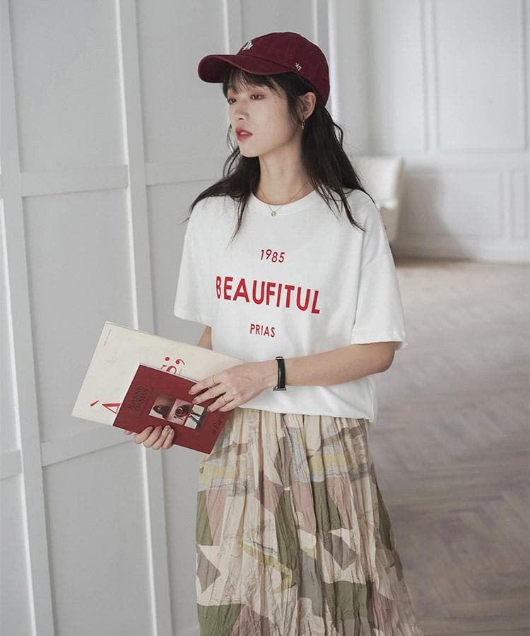 BEAUFITULプリントTシャツ N10497