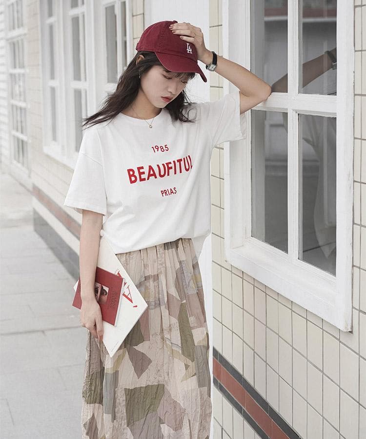 BEAUFITULプリントTシャツ N10497